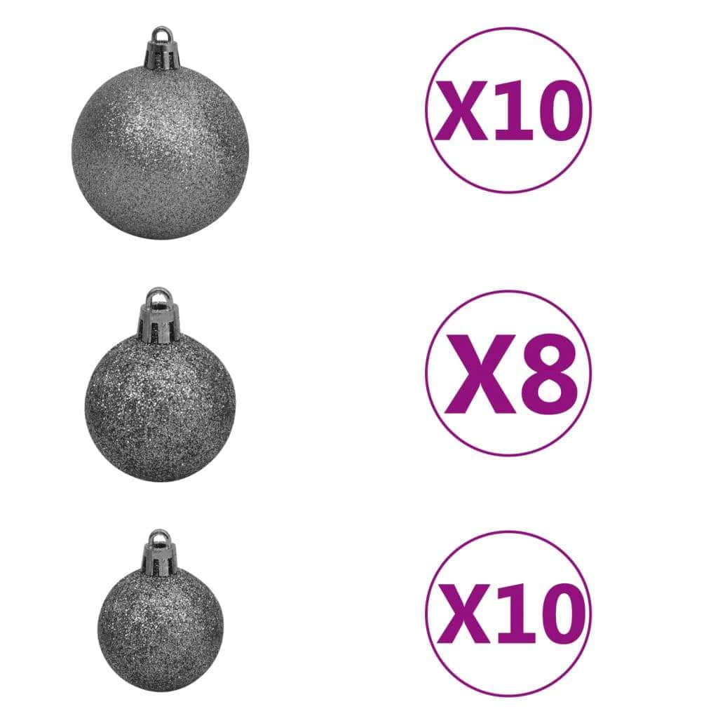 Artificial Christmas Tree 300 LEDs, Ball Set 210/180 cm