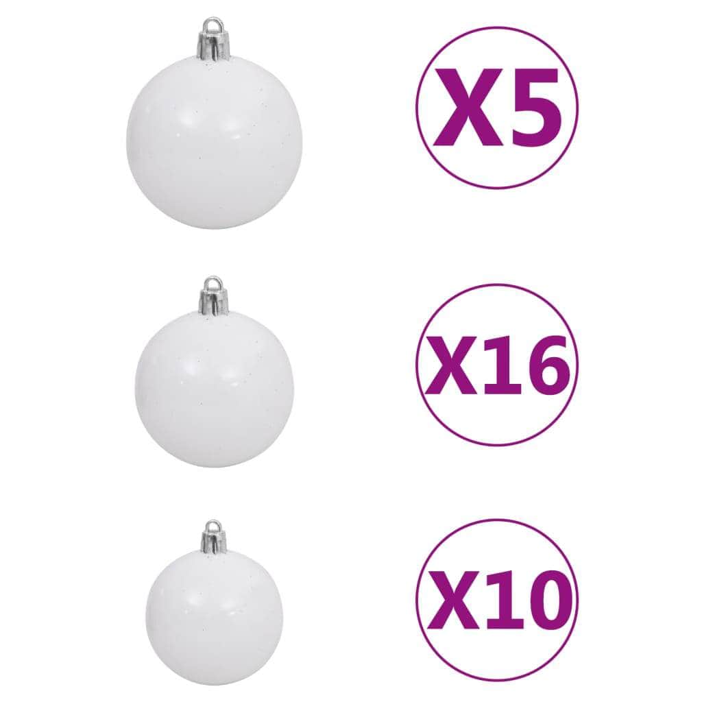 Artificial Christmas Tree 300 LEDs, Ball Set 210/180 cm
