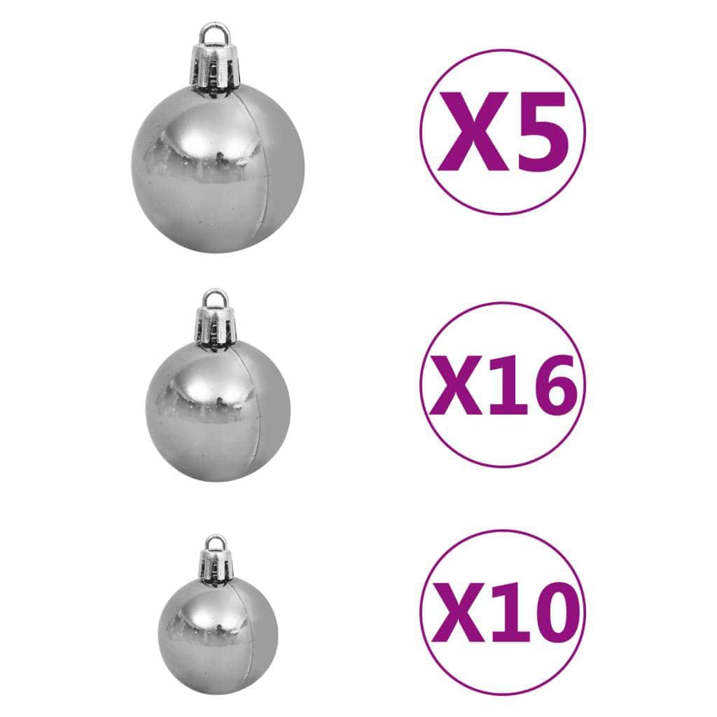 Artificial Christmas Tree 300 LEDs, Ball Set 210/180 cm