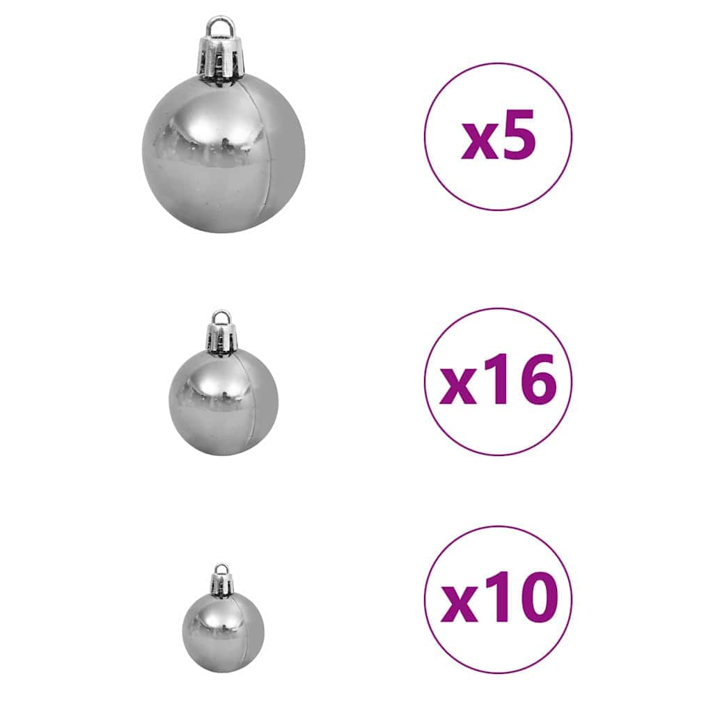 Artificial Christmas Tree Green 180cm PVCSteel and Plastic