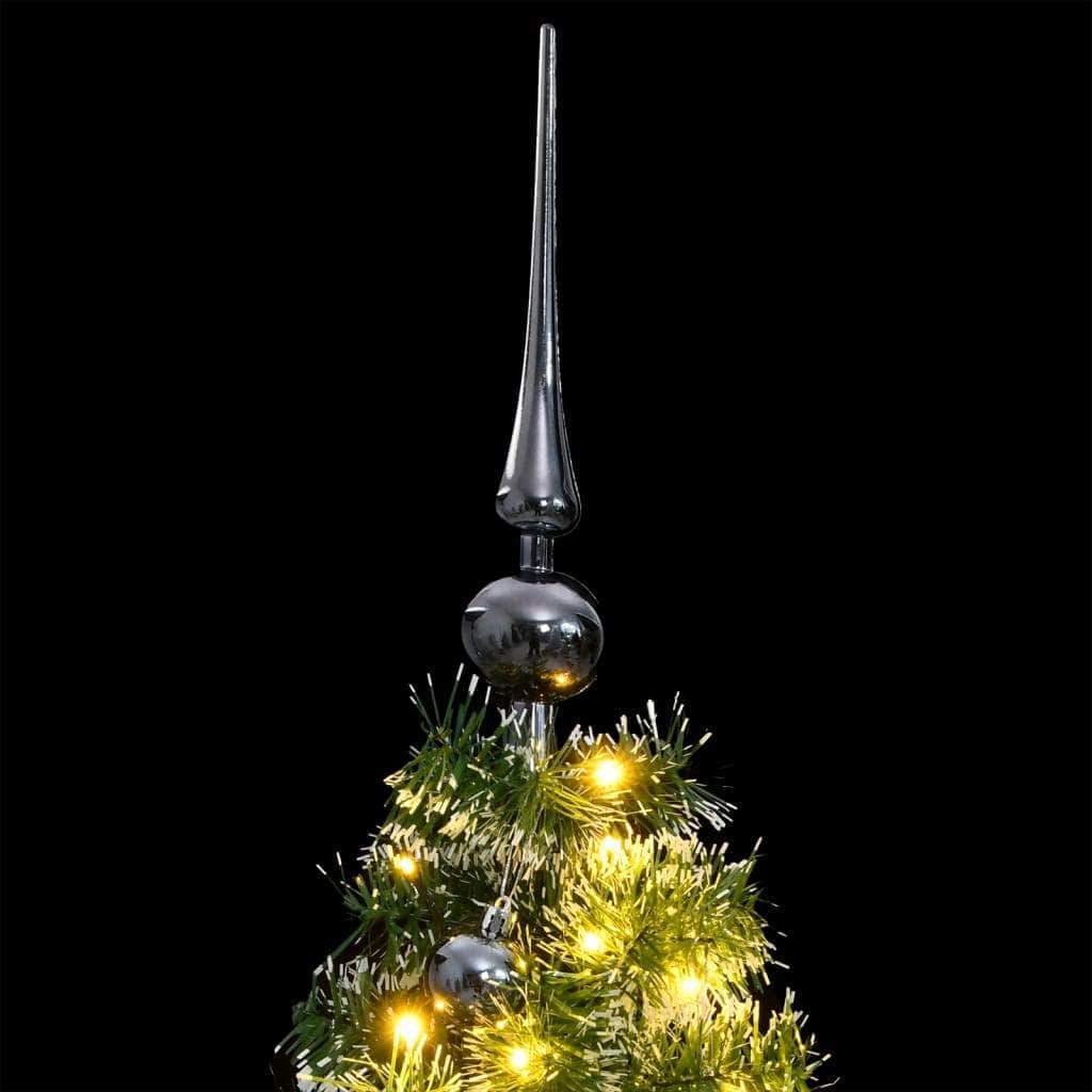 Artificial Christmas Tree with 150 LEDs,Flocked Snow 150/120 cm