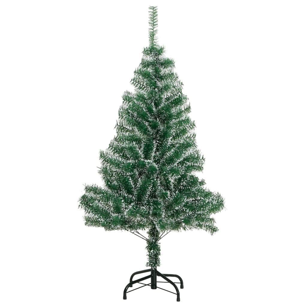 Artificial Christmas Tree with 150 LEDs,Flocked Snow 150/120 cm
