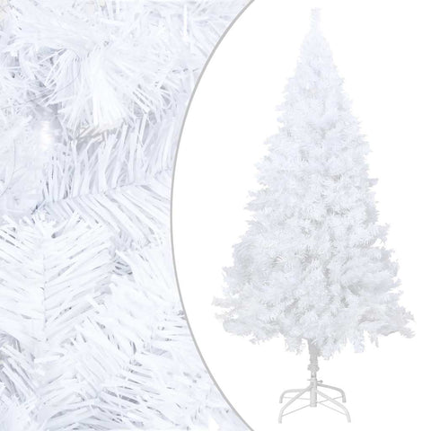 Artificial Christmas Tree with LED & Ball Set White 150 cm PVC