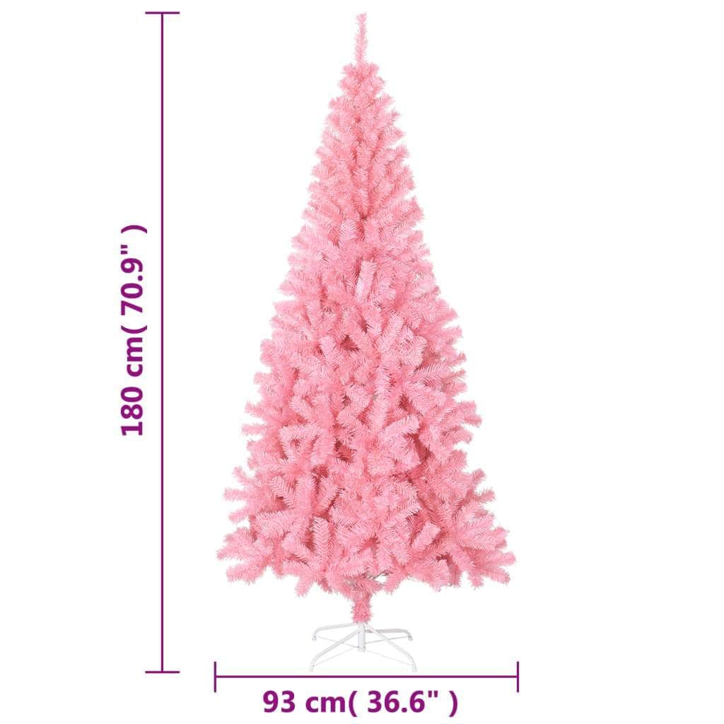 Artificial Christmas Tree with Stand Pink 120 cm PVC