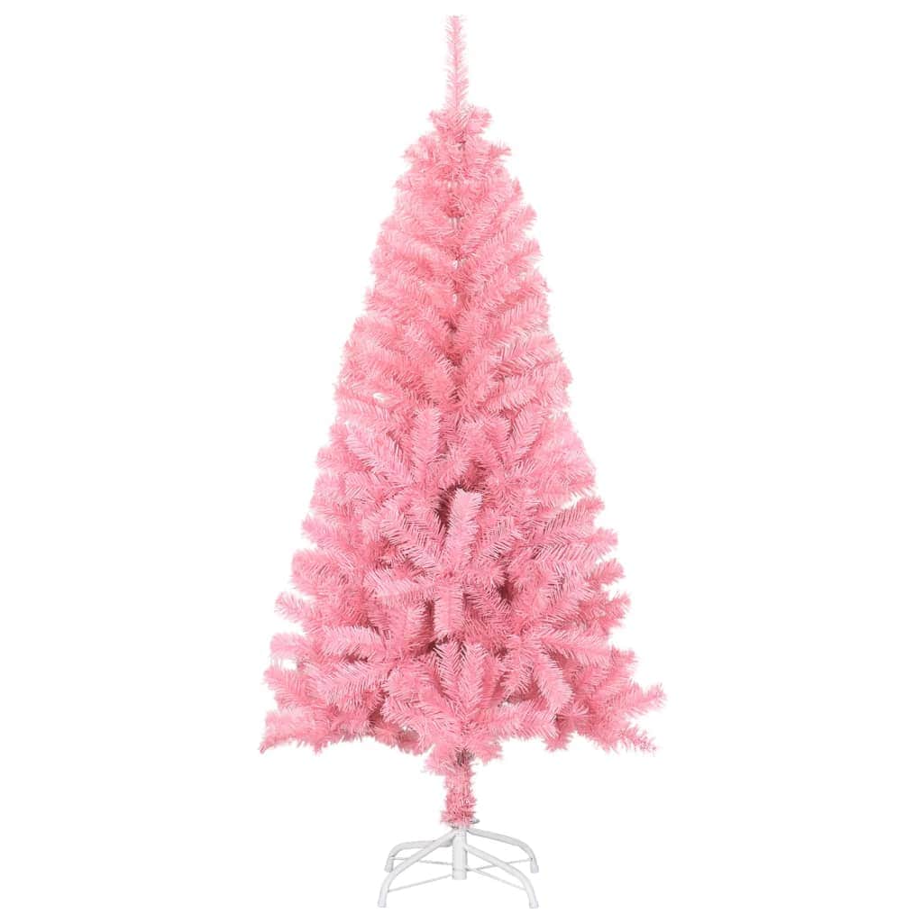 Artificial Christmas Tree with Stand Pink 120 cm PVC