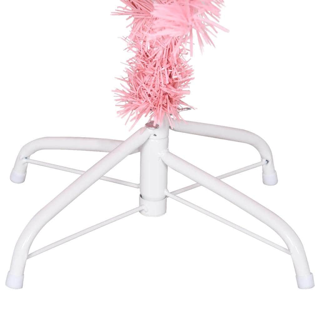 Artificial Christmas Tree with Stand Pink 120 cm PVC
