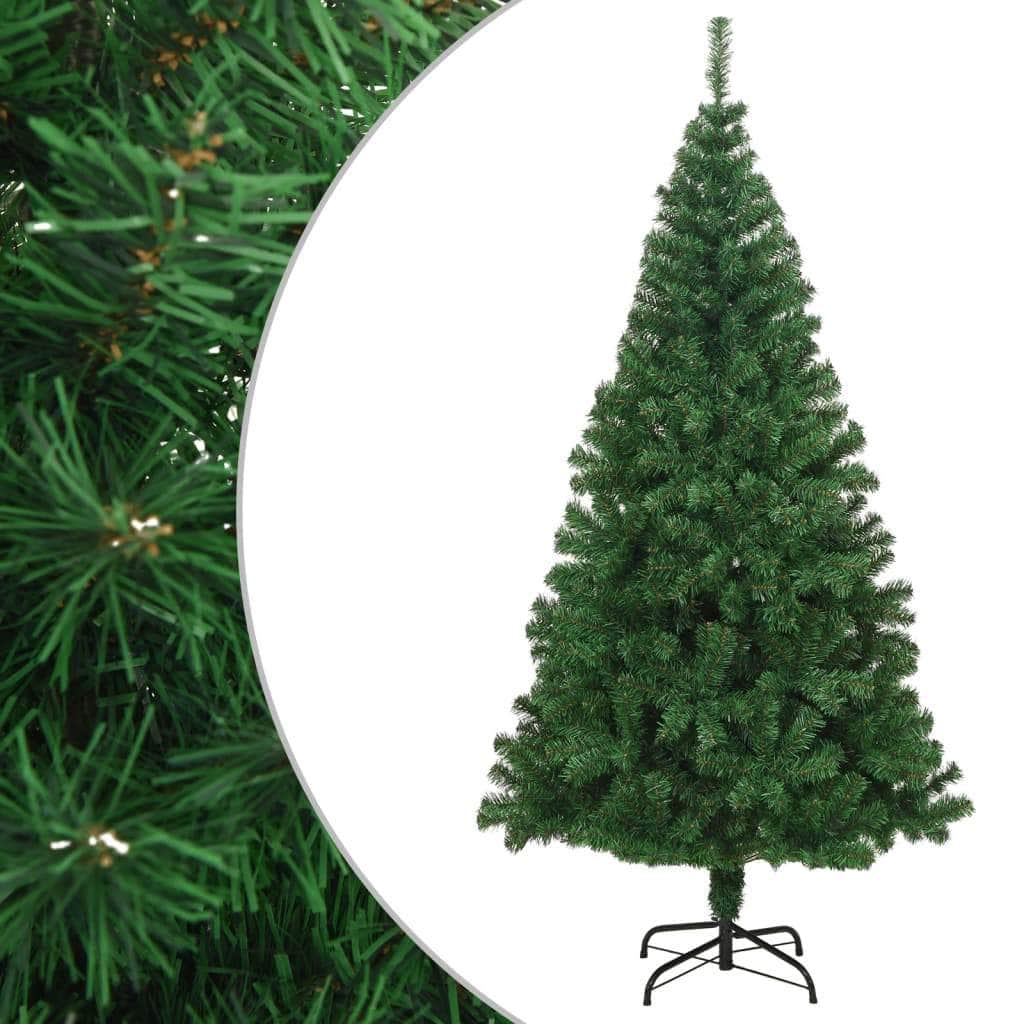 Artificial Christmas Tree with Thick Branches Green 150 cm PVC