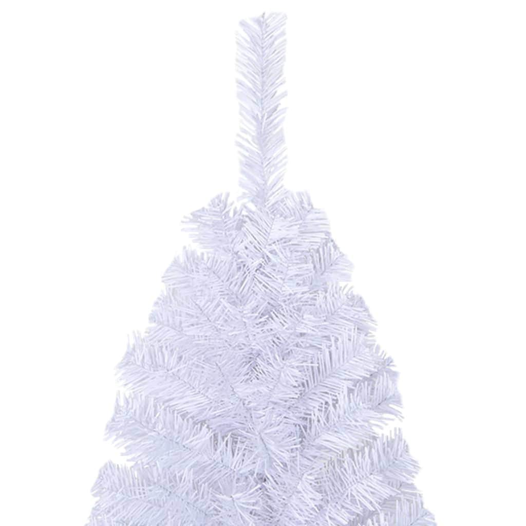 Artificial Christmas Tree with Thick Branches White 150 cm PVC