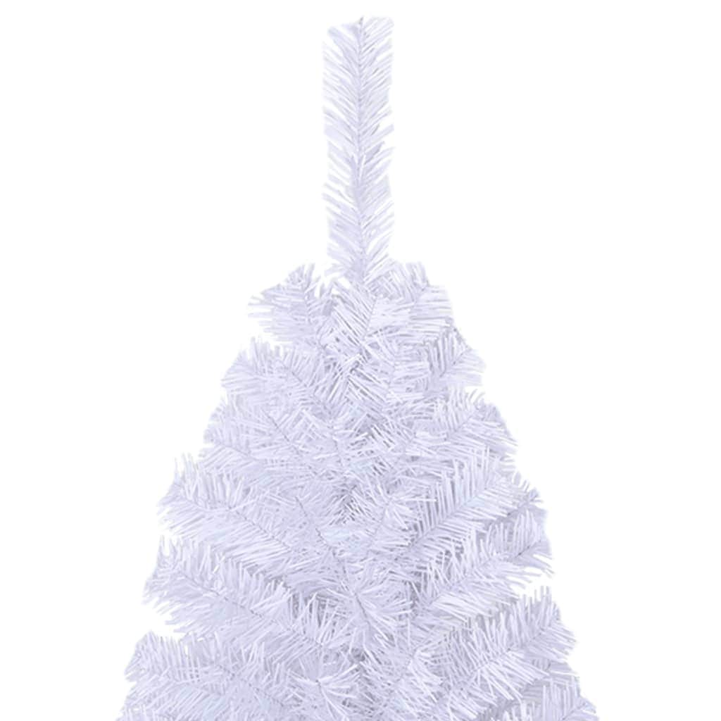 Artificial Christmas Tree with Thick Branches White 150 cm PVC