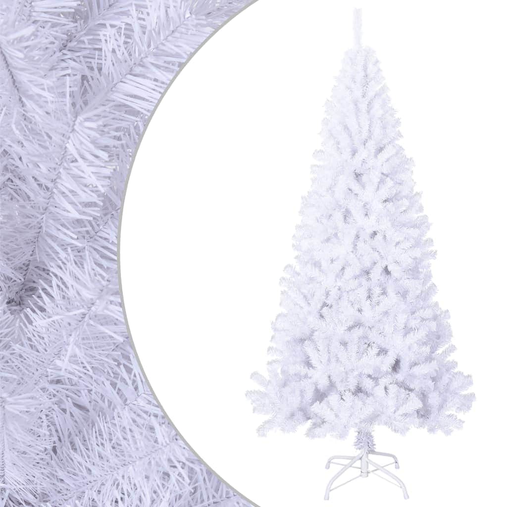 Artificial Christmas Tree with Thick Branches White 150 cm PVC
