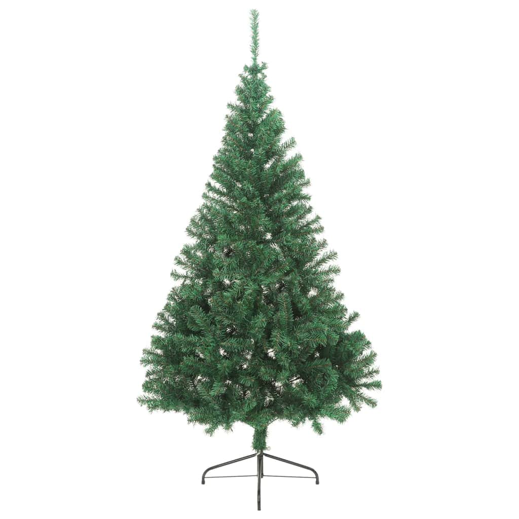 Artificial Half Christmas Tree with Stand Green 120 cm PVC