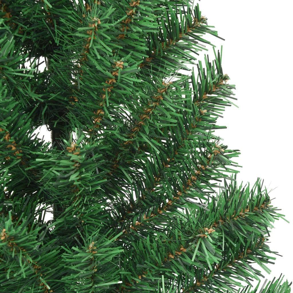Artificial Half Christmas Tree with Stand Green 120 cm PVC
