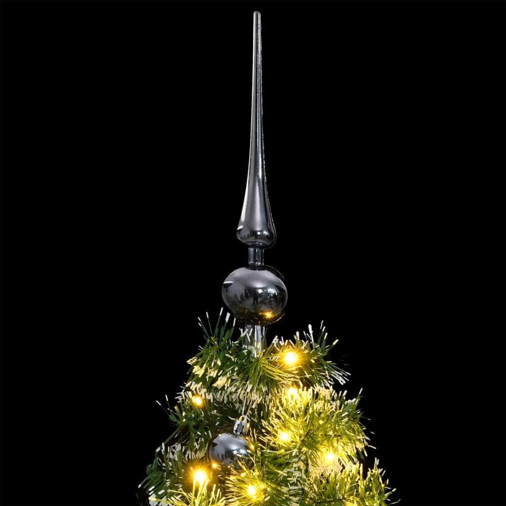 Artificial Hinged Christmas Tree,150 LEDs, Ball Set 150/120 cm