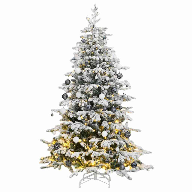 Artificial Hinged Christmas Tree - 300 LEDs, Ball Set (180