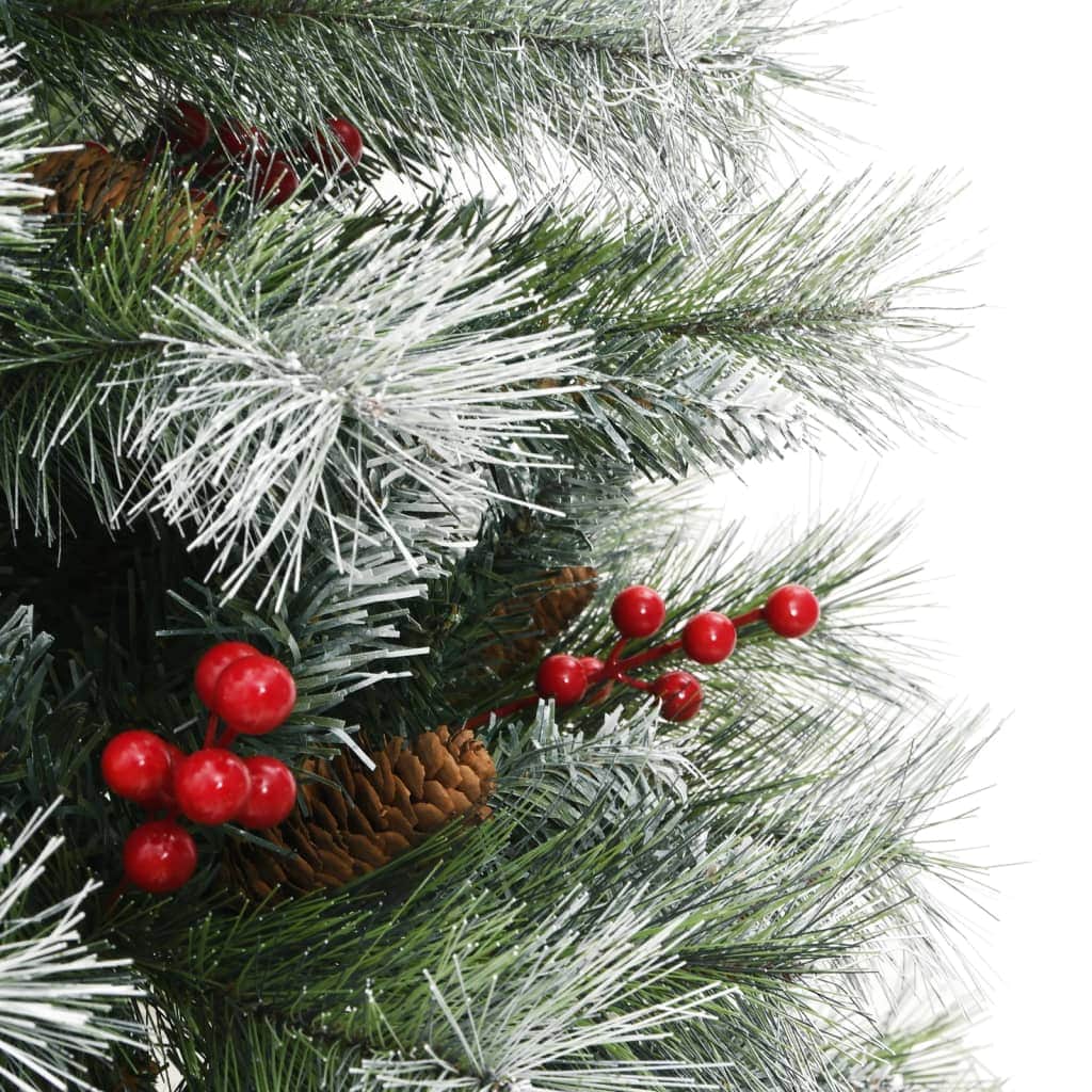 Artificial Hinged Christmas Tree with Cones & Berries
