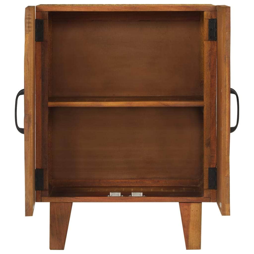 Artisanal Elegance: Reclaimed Solid Wood Hand-Carved Sideboard