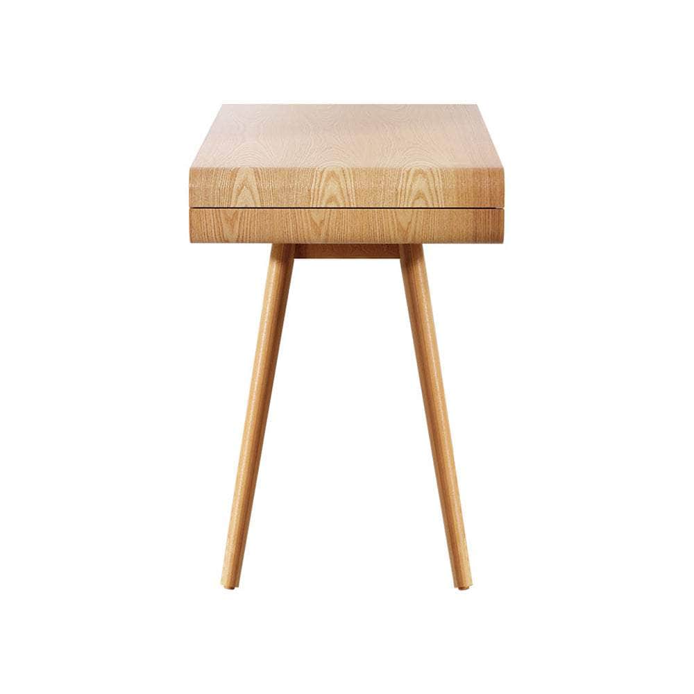 Ash Wood Legs Computer Desk with Office Storage Drawers