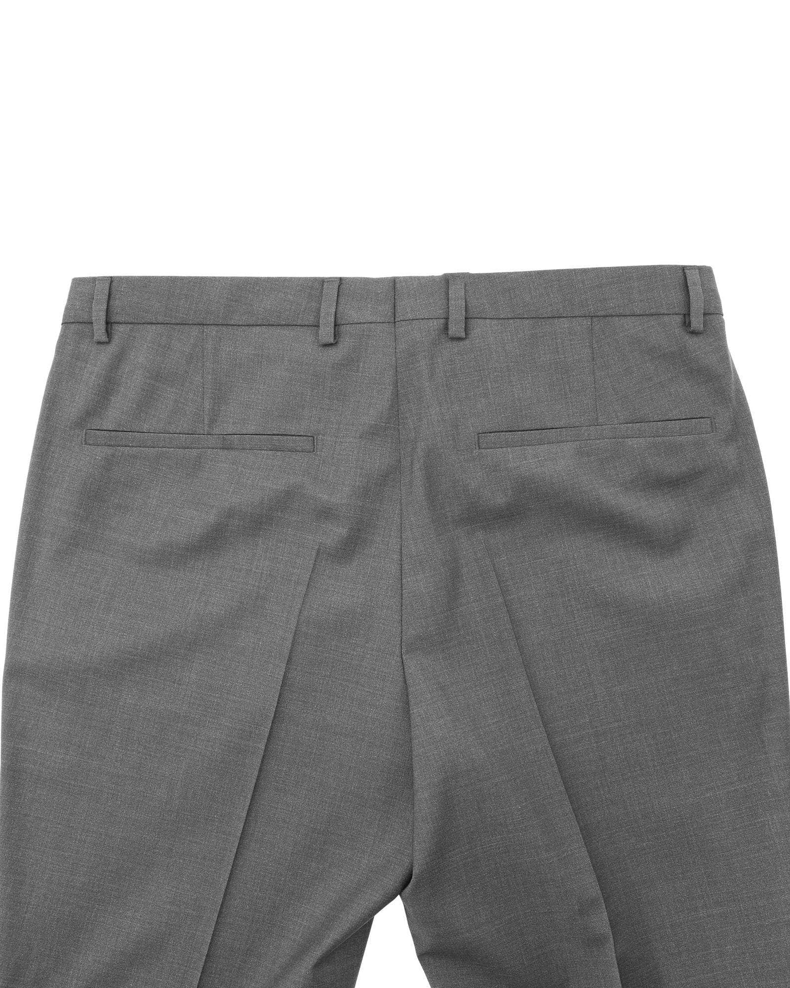 Ashen Elegance Hugo Boss'S Grey Wool Trousers