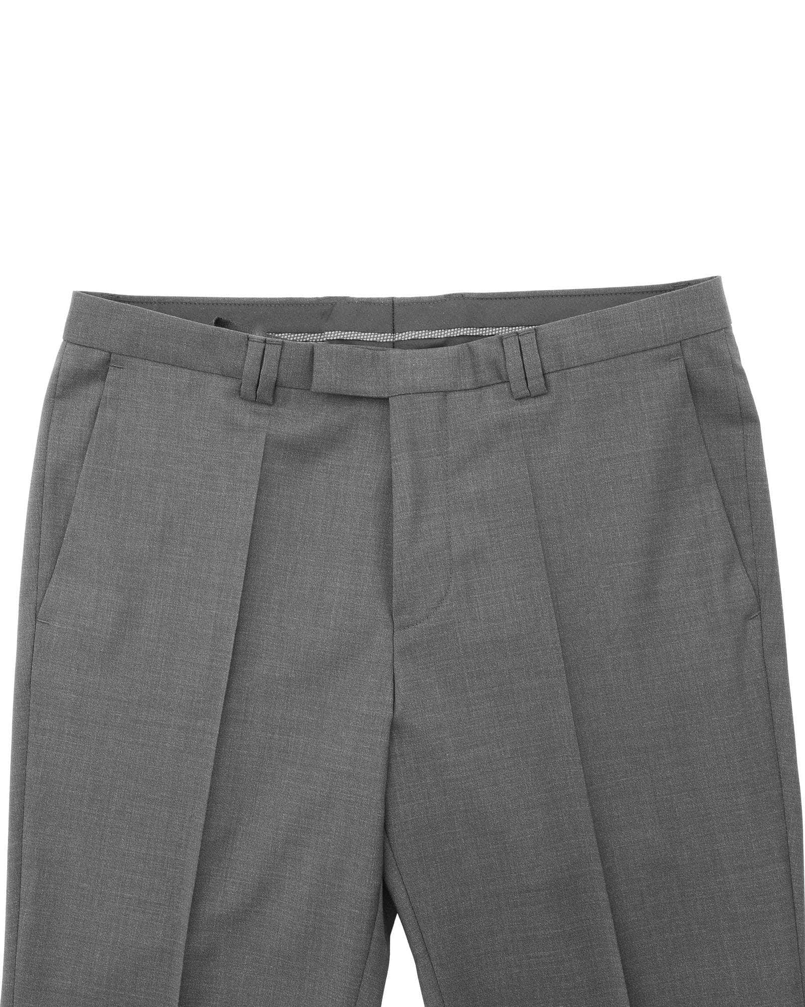 Ashen Elegance Hugo Boss'S Grey Wool Trousers