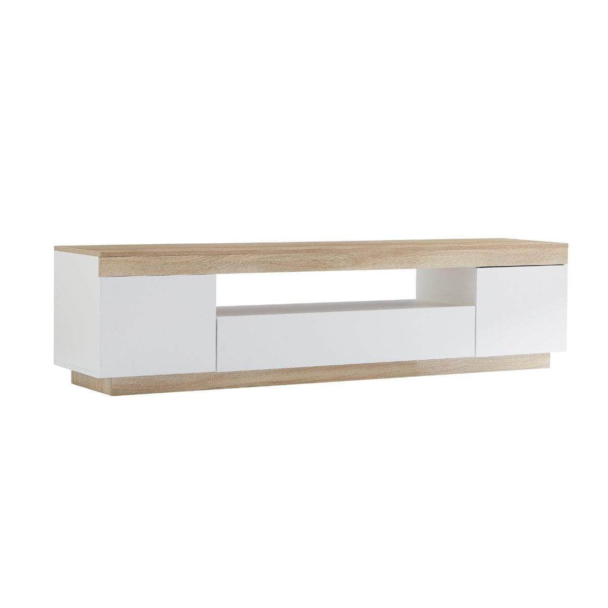 Ashley Coastal White Wooden TV Cabinet Entertainment UniT