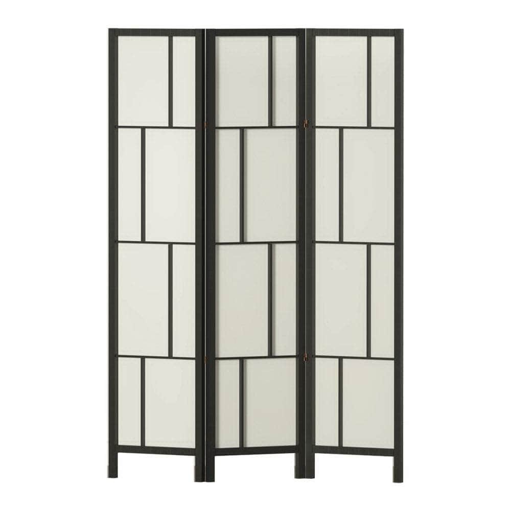 Ashton Room Divider Screen Privacy Wood Dividers Stand 3 Panel Black