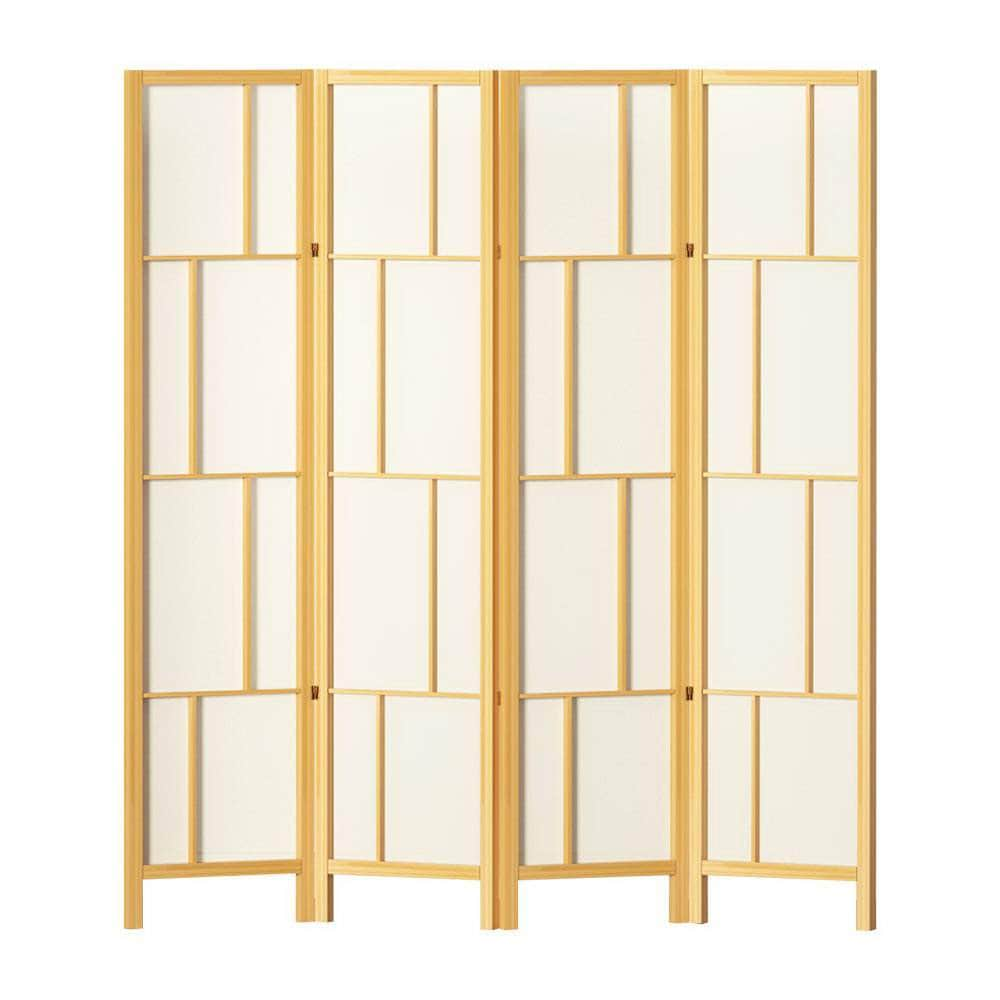 Ashton Room Divider Screen Privacy Wood Dividers Stand 4 Panel Natural