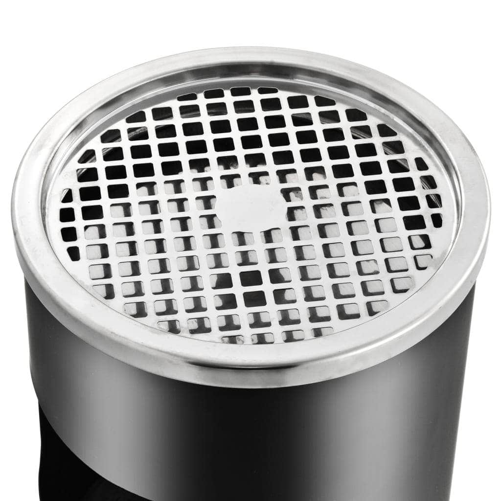 Rubbish Bins & Waste Paper Baskets - Ashtray Dustbin Hotel 30 L Steel Black