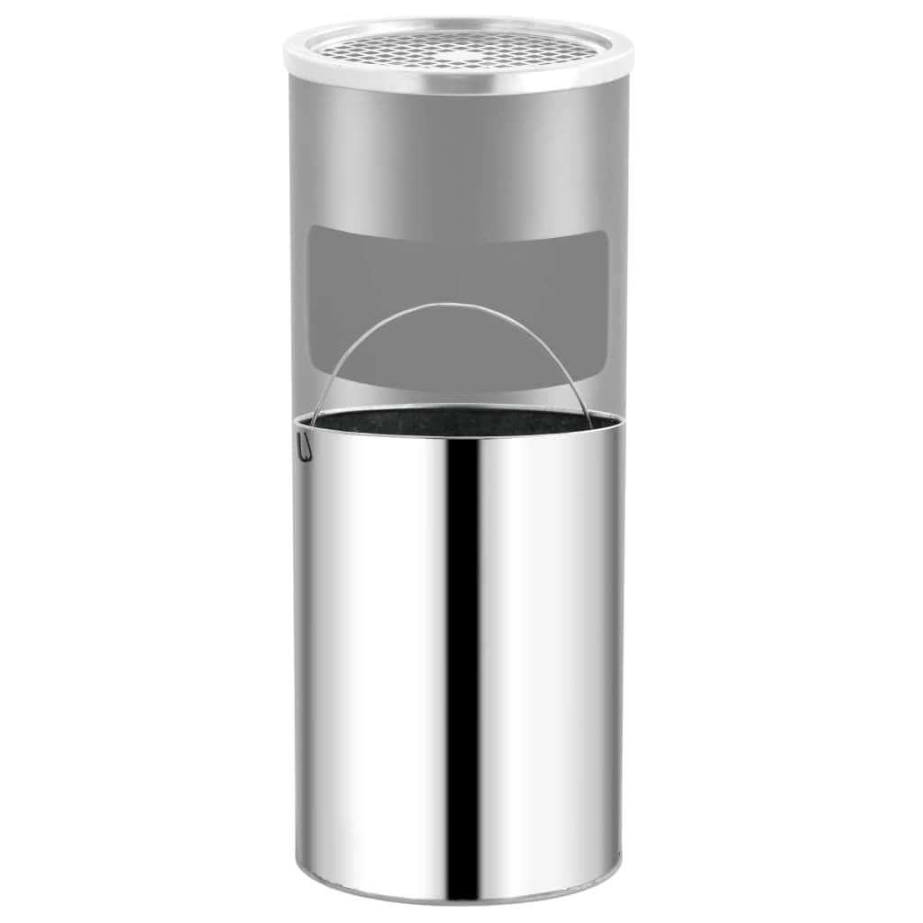 Ashtray Dustbin Hotel 30 L Steel Black | Steel finish