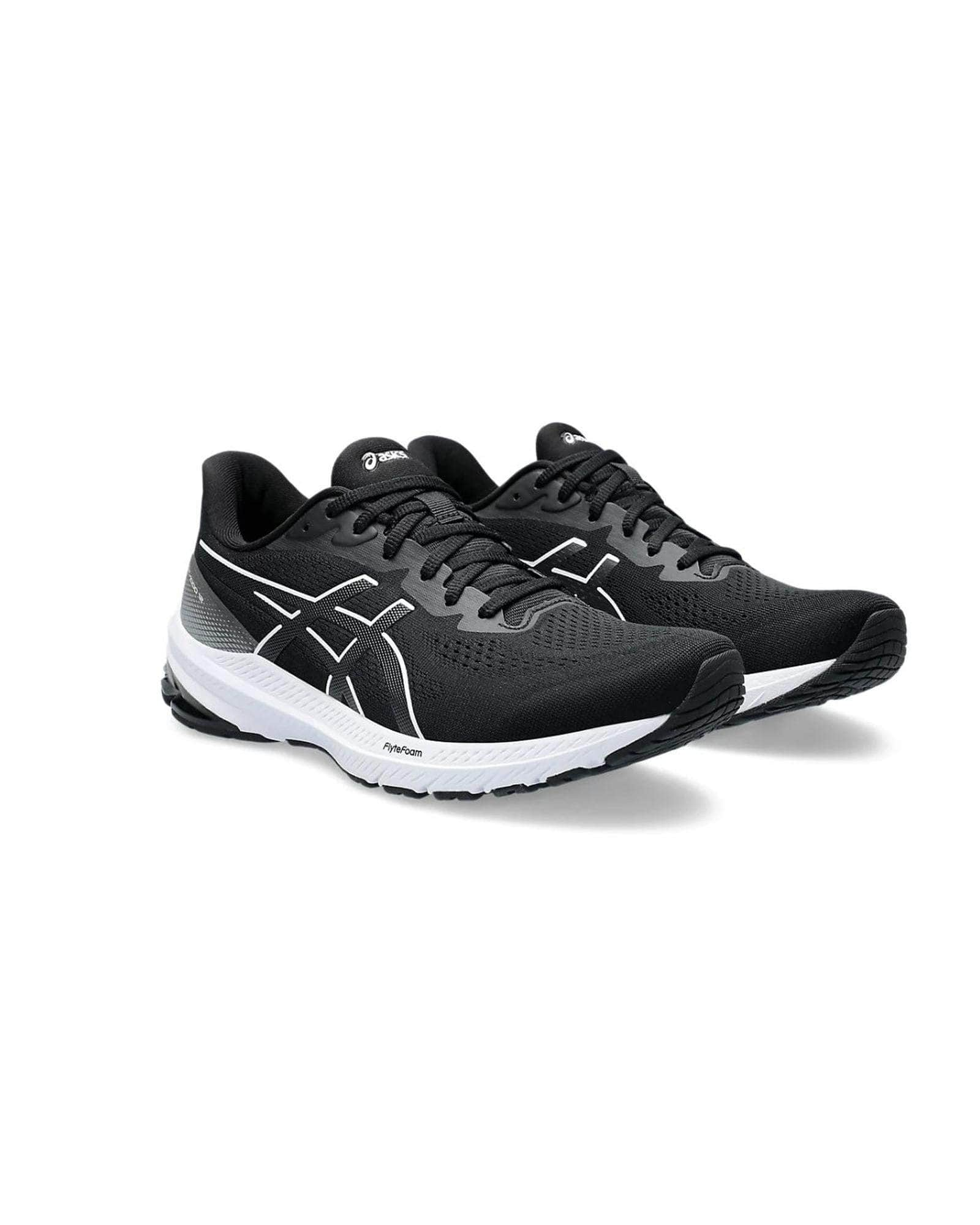 Asics Black White Shoes Versatile Runner