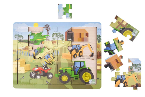 Aussie farm vehicles jigsaw puzzle 24pcs