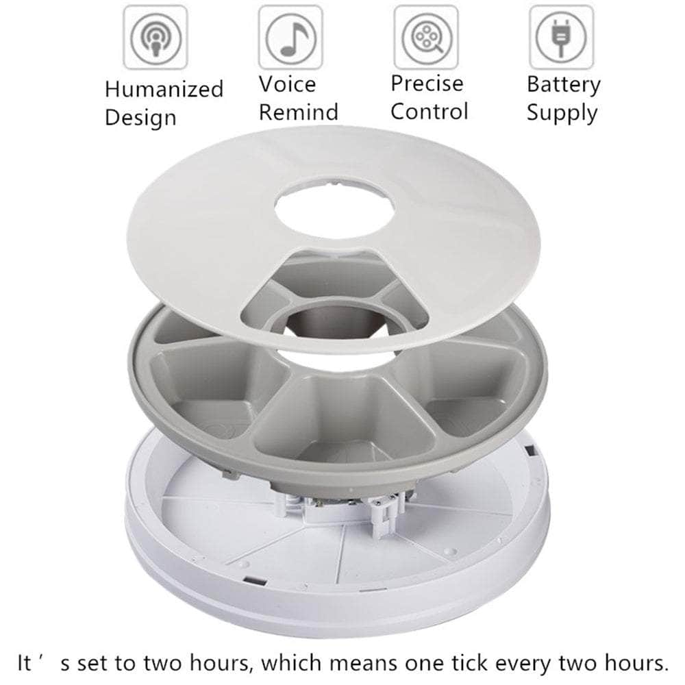 Auto LCD Digital Pet Feeder: Cat & Dog 6-Meal Dispenser