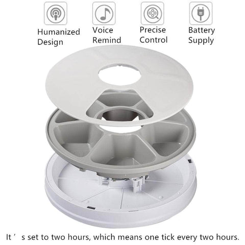 Auto LCD Digital Pet Feeder: Cat & Dog 6-Meal Dispenser