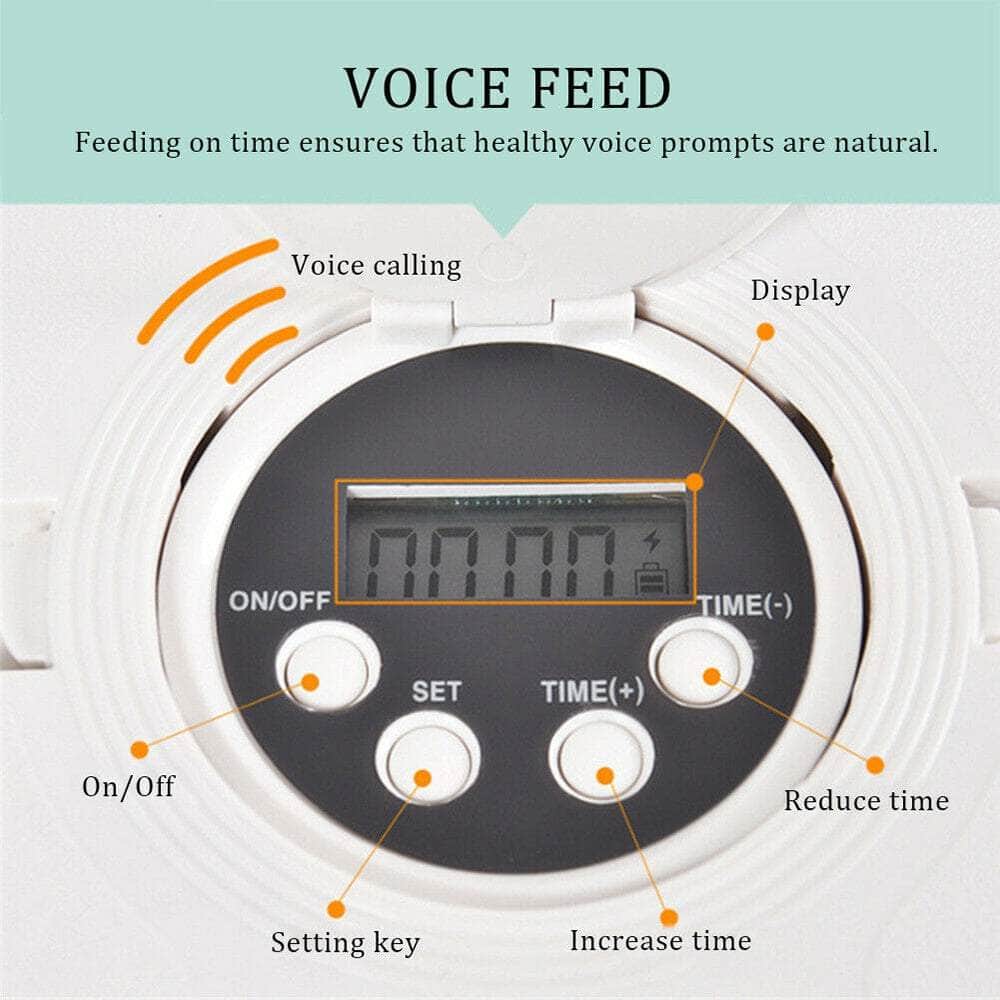 Auto LCD Digital Pet Feeder: Cat & Dog 6-Meal Dispenser