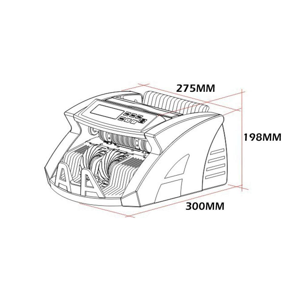 Automatic Money Bill Banknote Cash Counter Machine +Digital Display