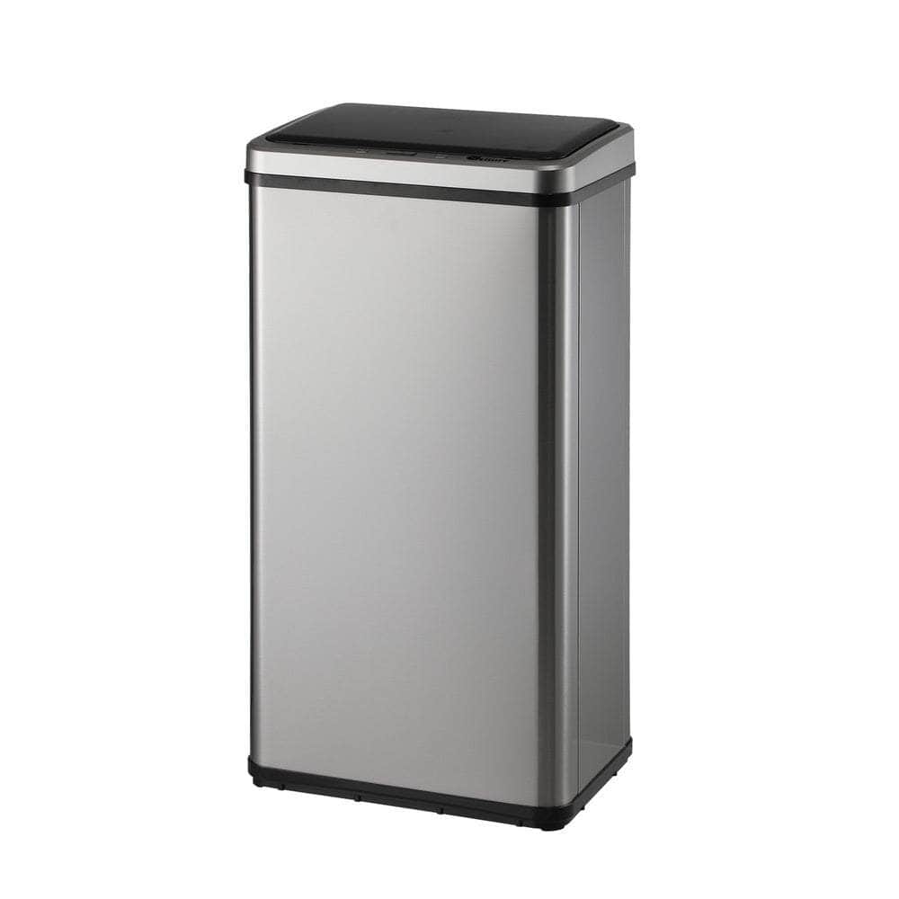 Automatic Motion Sensor Bin 50L Silver