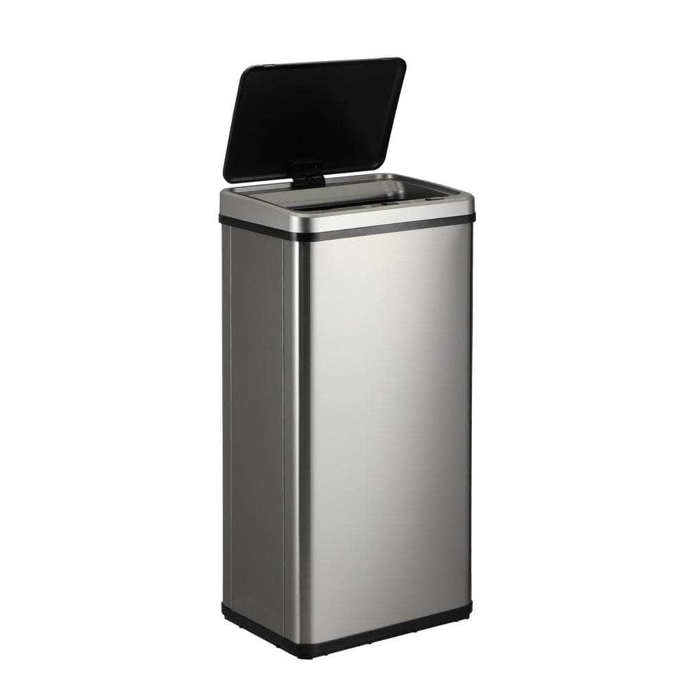 Automatic Motion Sensor Bin 50L Silver