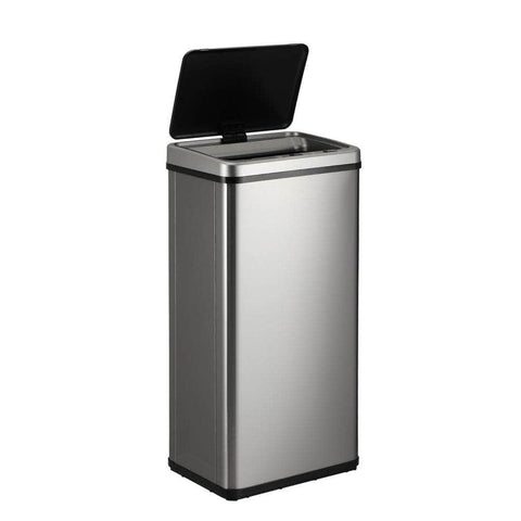 Automatic Motion Sensor Bin 50L Silver
