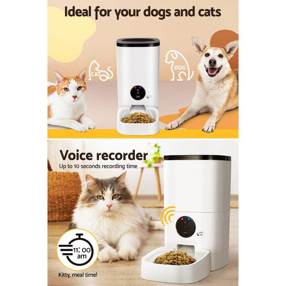 Automatic Pet Feeder 6L Auto Wifi Dog Cat Feeder Smart Food App Control