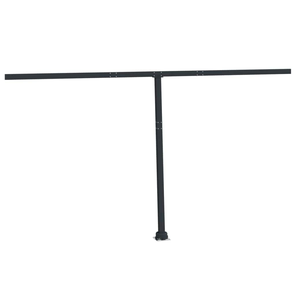 Awning Post Set Anthracite Iron