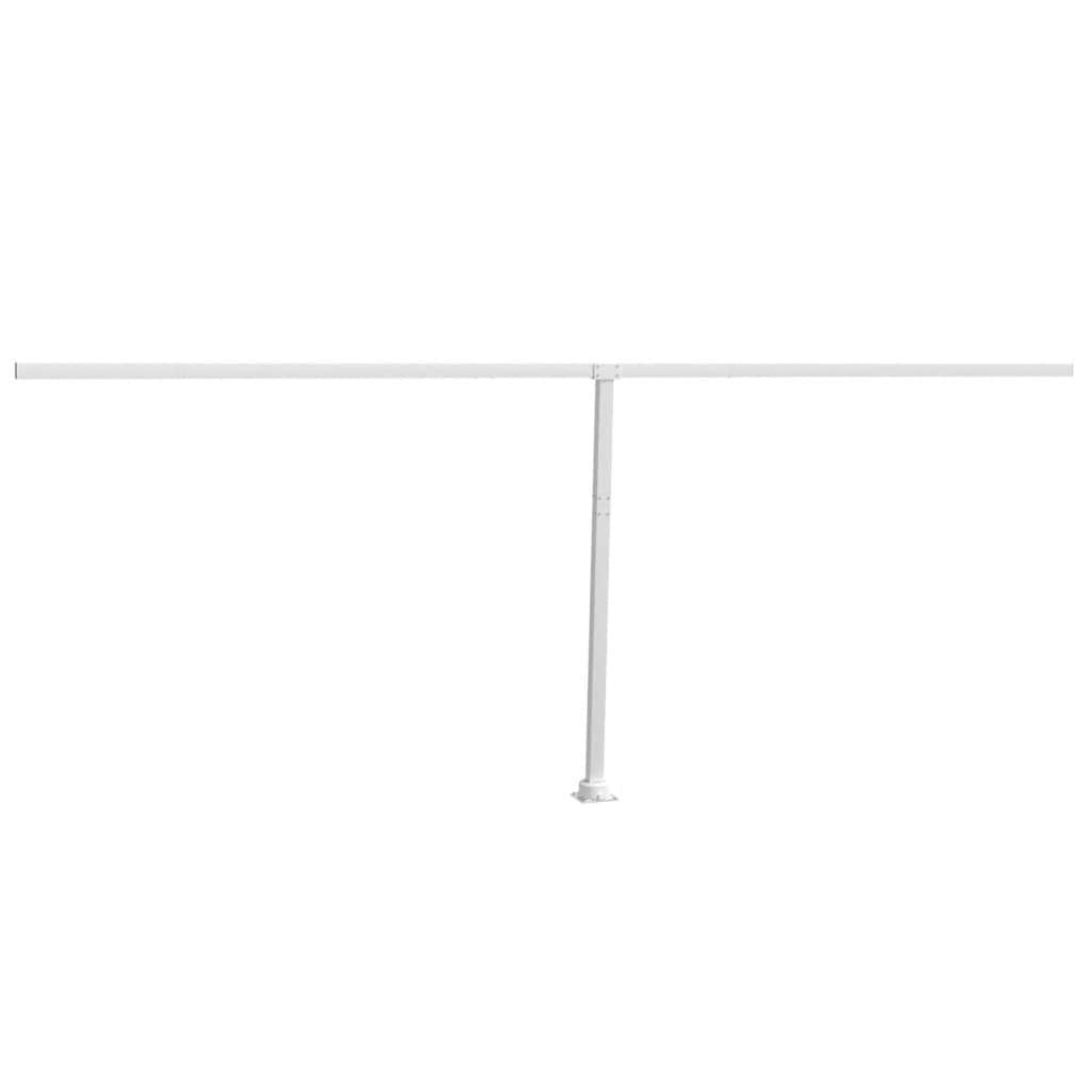 Awning Post Set  White Iron