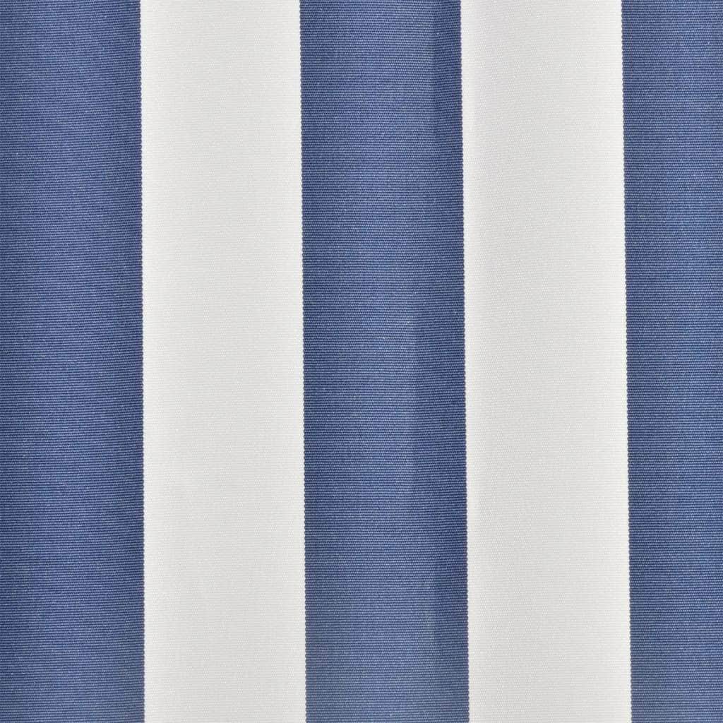 Awning Top Sunshade Canvas Blue & White S