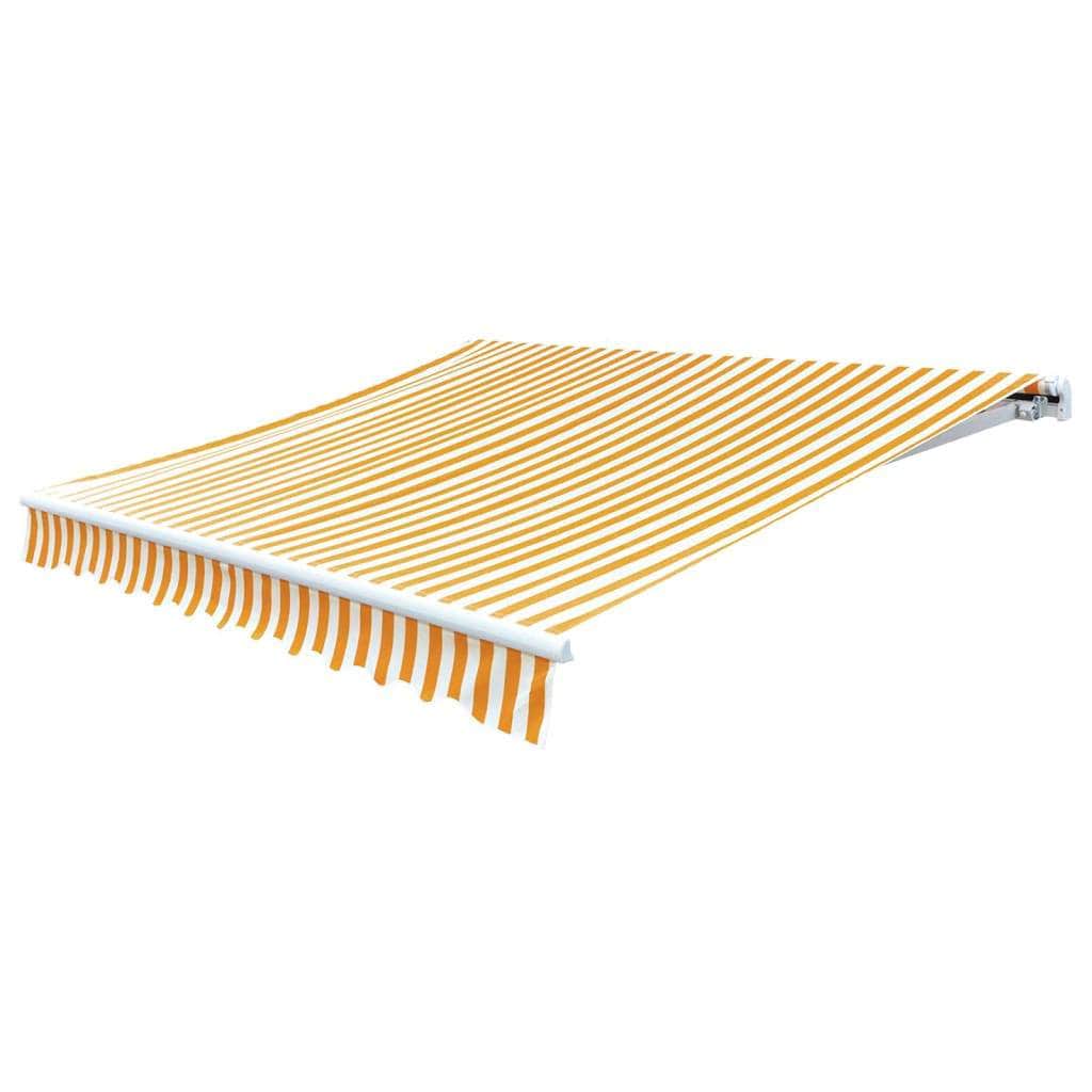 Awning Top Sunshade Canvas Yellow & White  M
