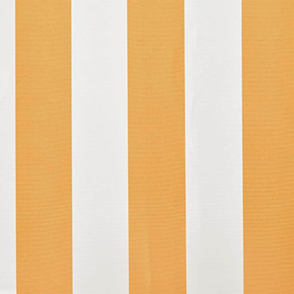 Awning Top Sunshade Canvas Yellow & White  M