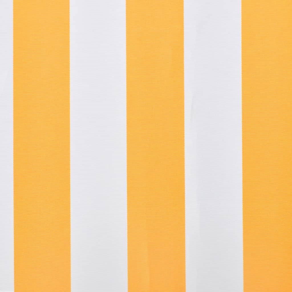 Awning Top Sunshade Canvas Yellow & White S