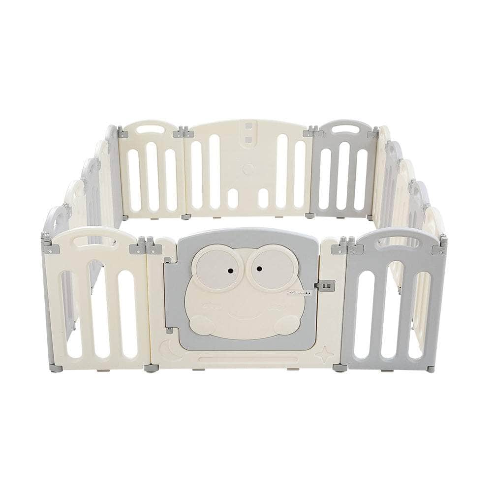 Baby Playpen 16 Panels Foldable Toddler Fence Safety Play Activity Centre