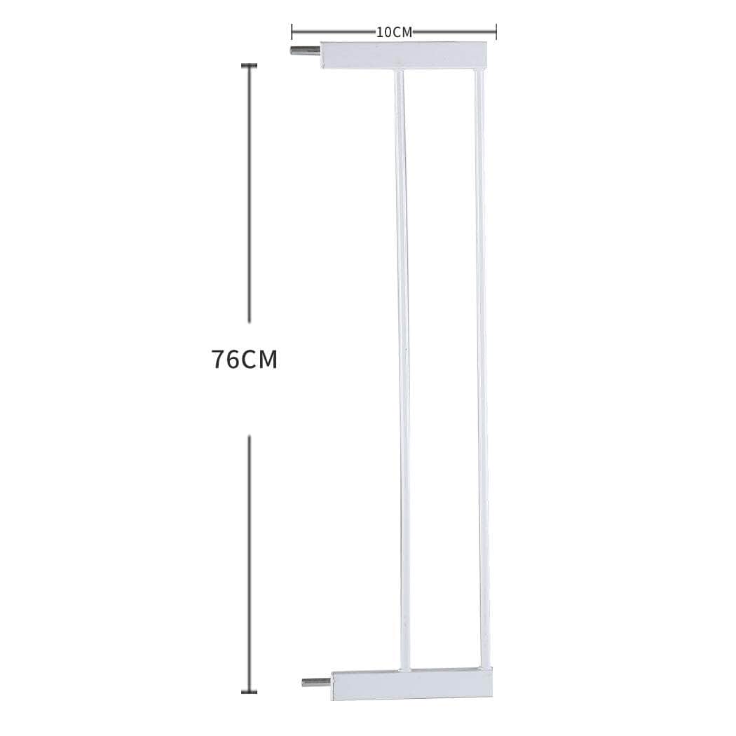 Baby Safety Gate Adjustable Pet White 10cm Extension
