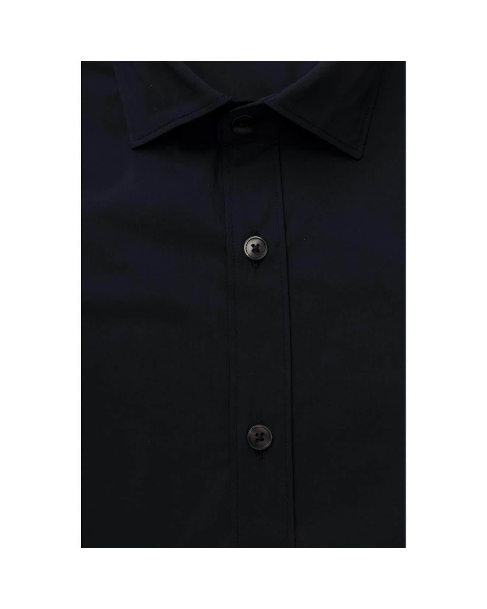 Bagutta Blue/Black/Light Blue Men's Cotton Shirt