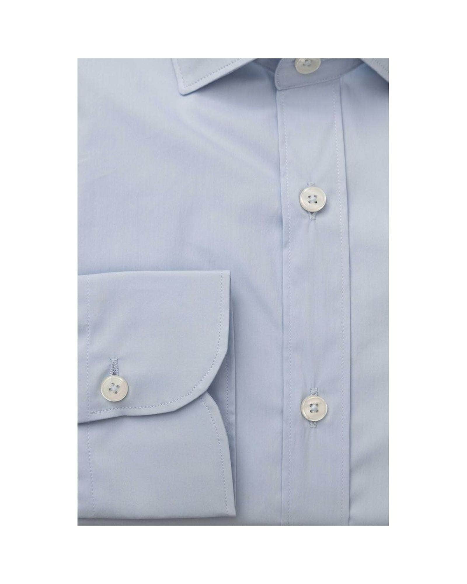 Bagutta Blue/Black/Light Blue Men's Cotton Shirt