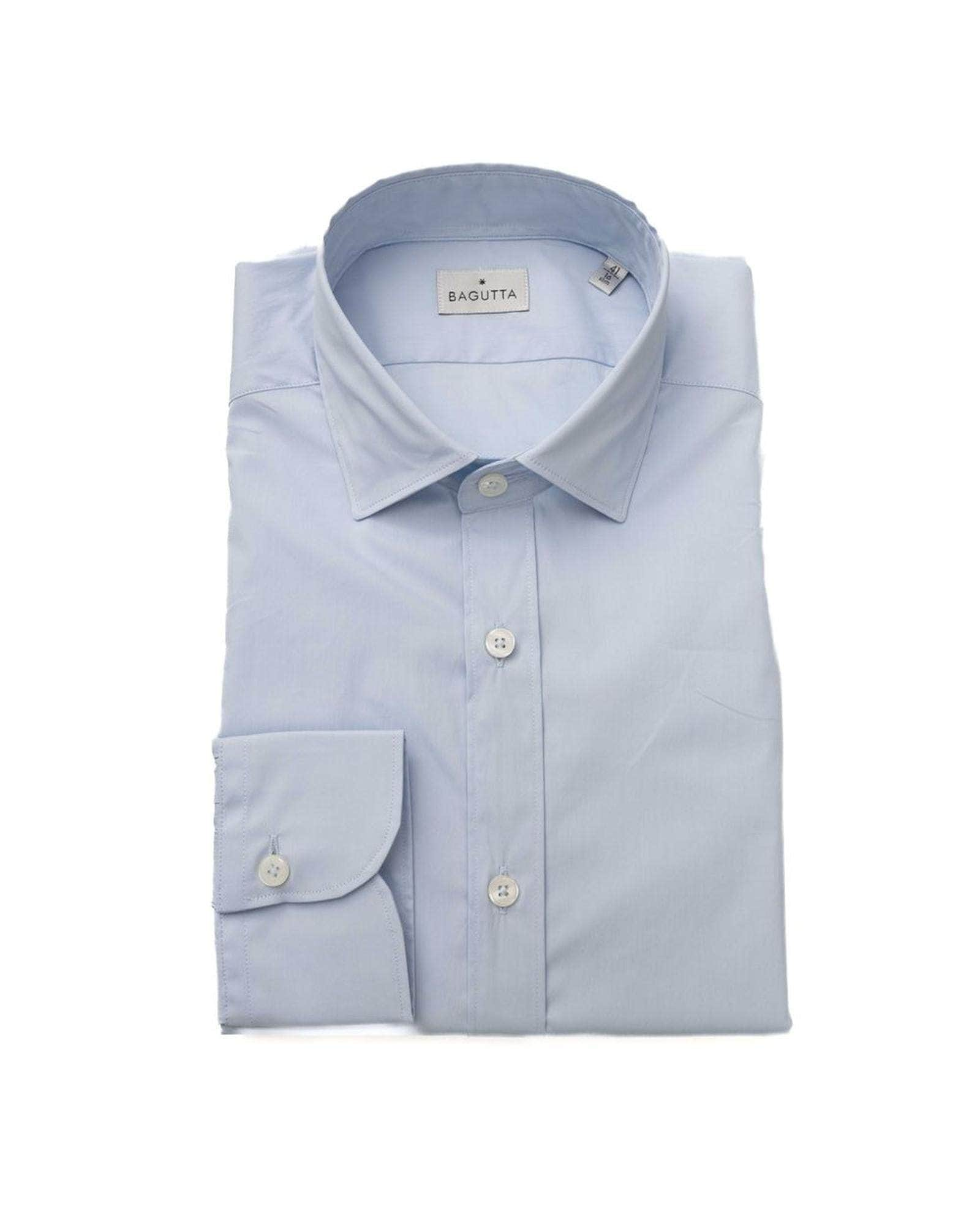 Bagutta Blue/Black/Light Blue Men's Cotton Shirt