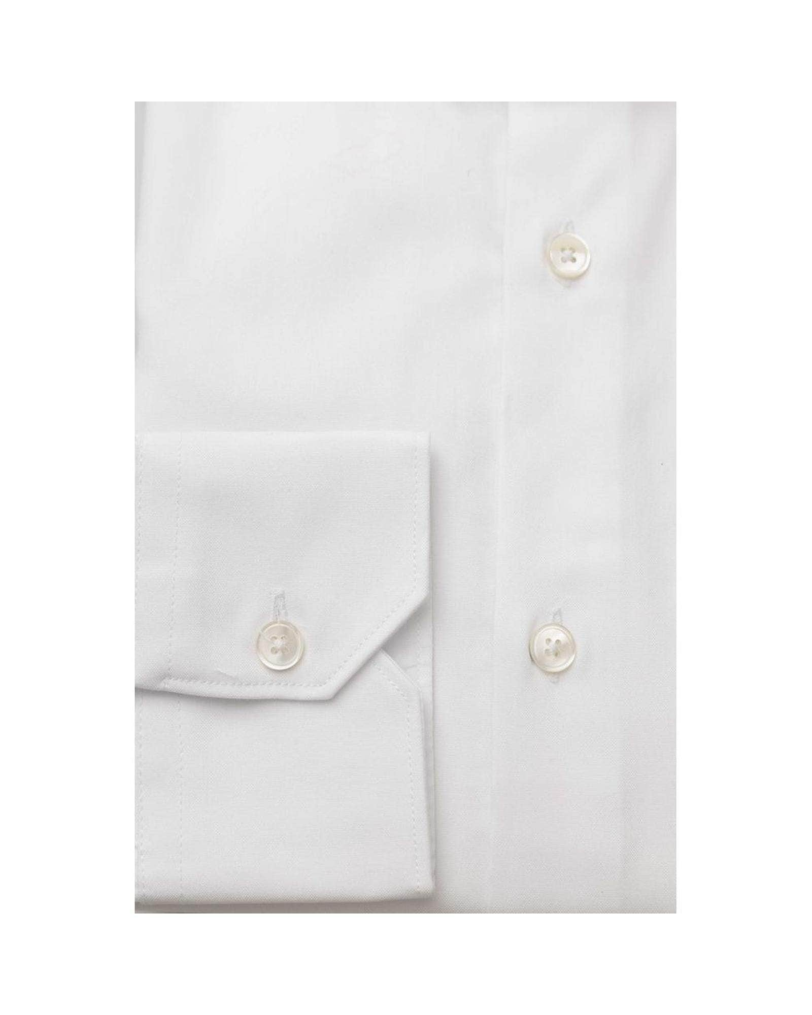 Bagutta Men's White Cotton Shirt